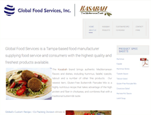 Tablet Screenshot of globalfoodmfg.com